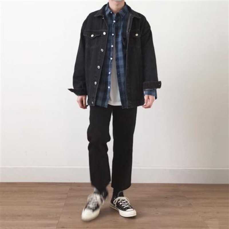 Winter Clothing Aesthetic - Autunno Nero Abbigliamento Allentato Cowgirl di