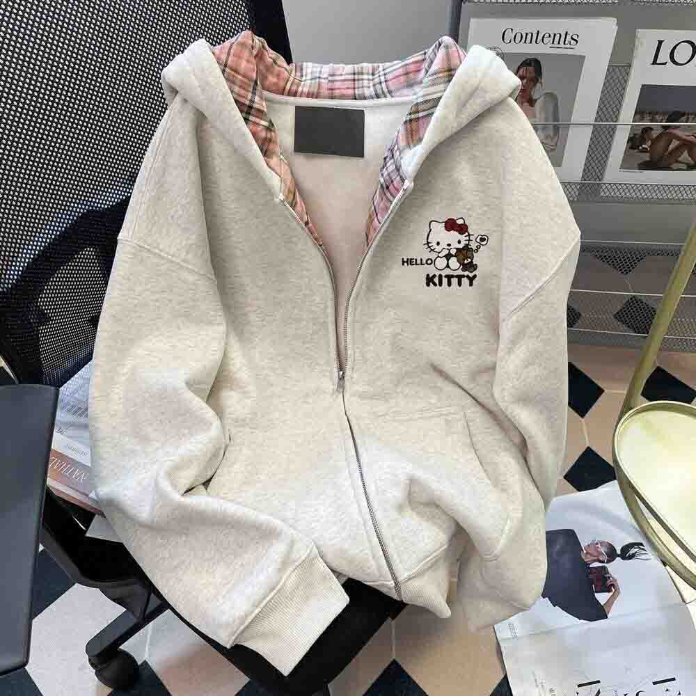 Winter Clothing Clearance Sale - Felpa con cappuccio da donna Hello