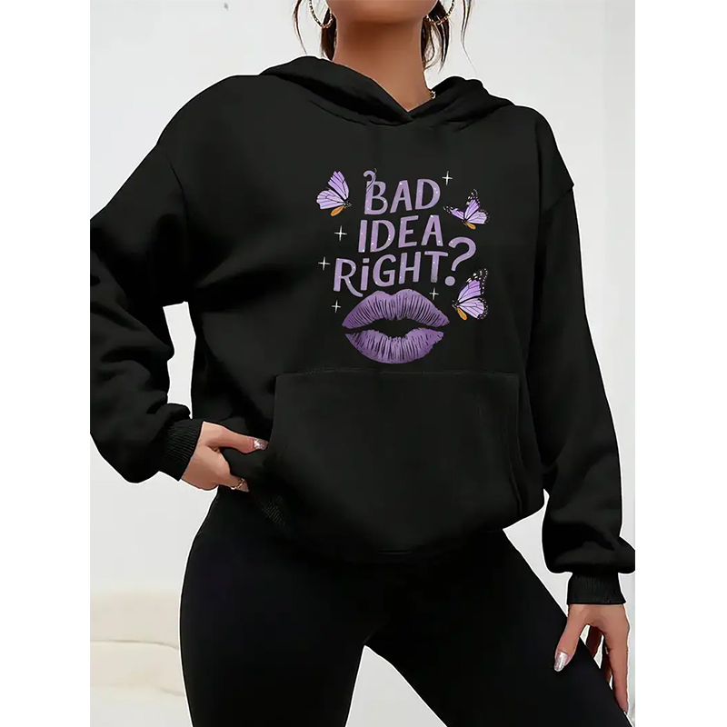 Winter Clothing Ideas - Felpe con cappuccio nere da donna