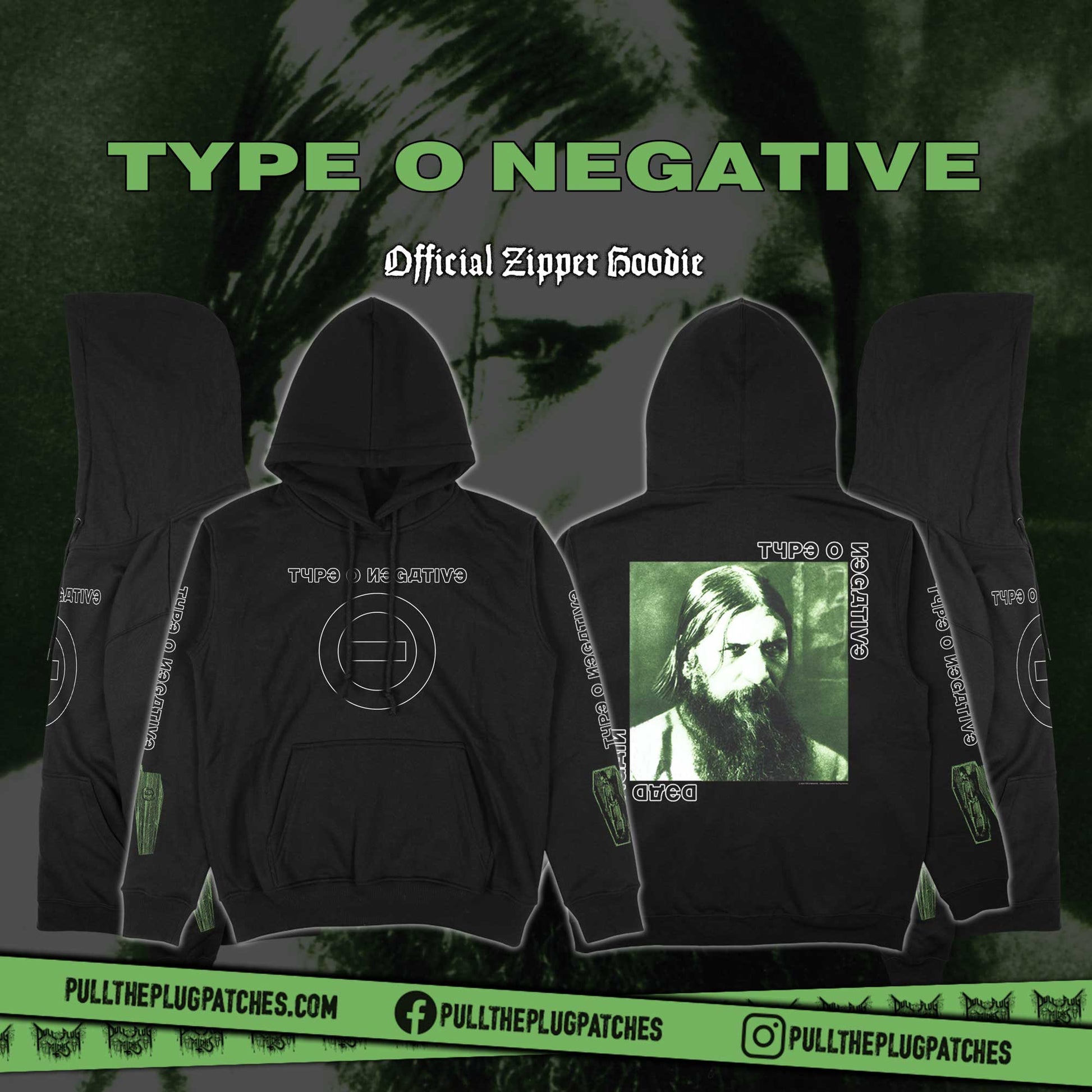 Winter Clothing Types - Felpa con Cappuccio Type O Negative