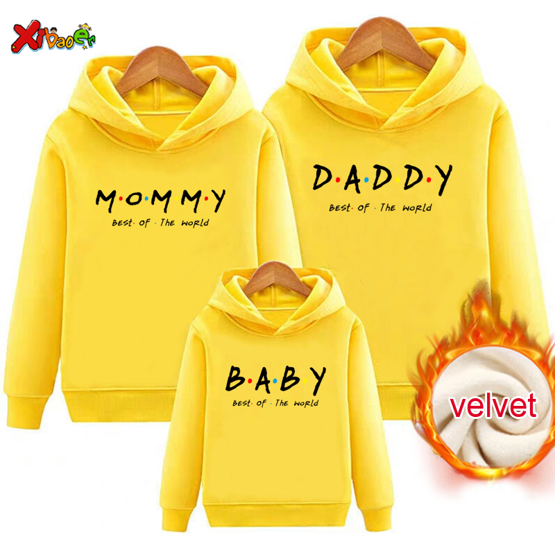 Winter Clothing Kids - Family Outfit Matching felpa con cappuccio
