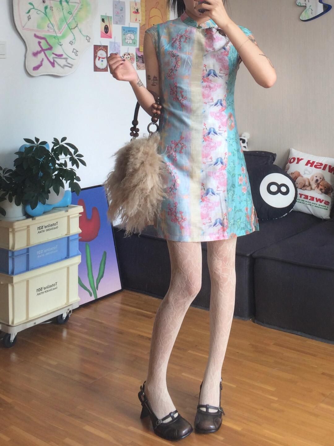 Vintage Cheongsam a vita alta  - Winter Clothing Aesthetic recensione e prezzo