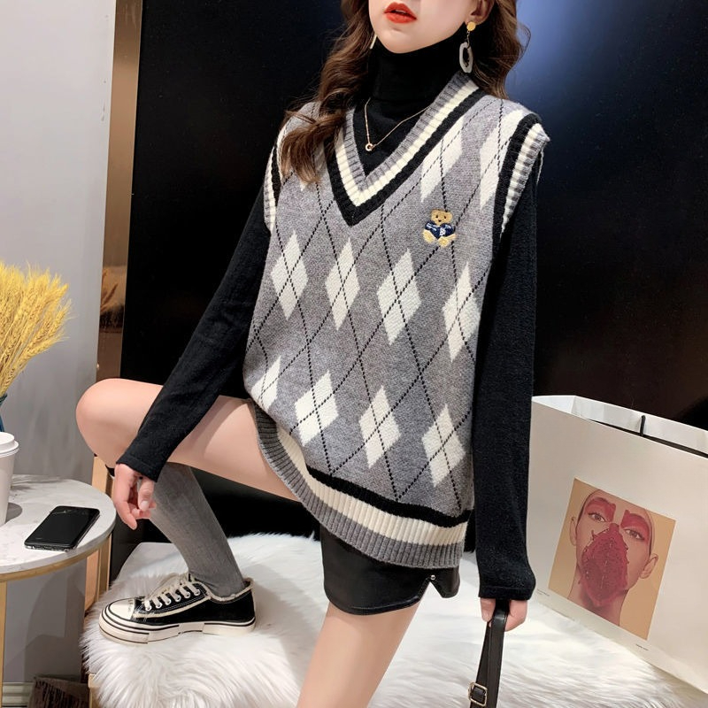 Gilet in maglia rossa per donn - Winter Clothing Aesthetic recensione e prezzo