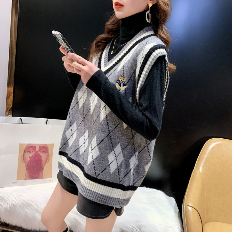 Gilet in maglia rossa per donn - Winter Clothing Aesthetic recensione e prezzo