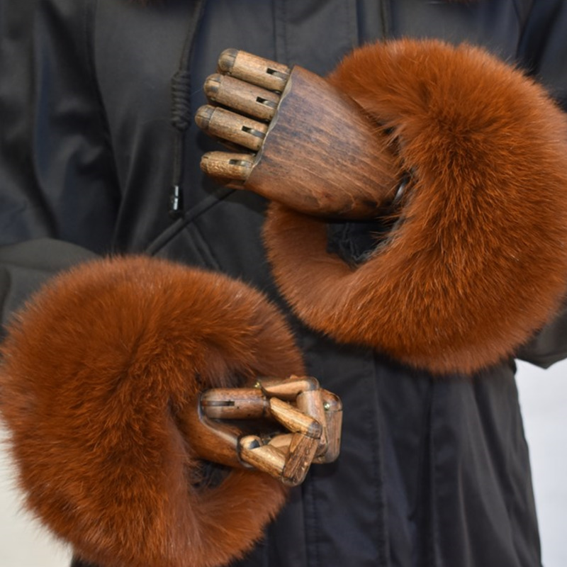 Polsini in pelliccia di volpe  - Winter Clothing Clearance Sale recensione e prezzo