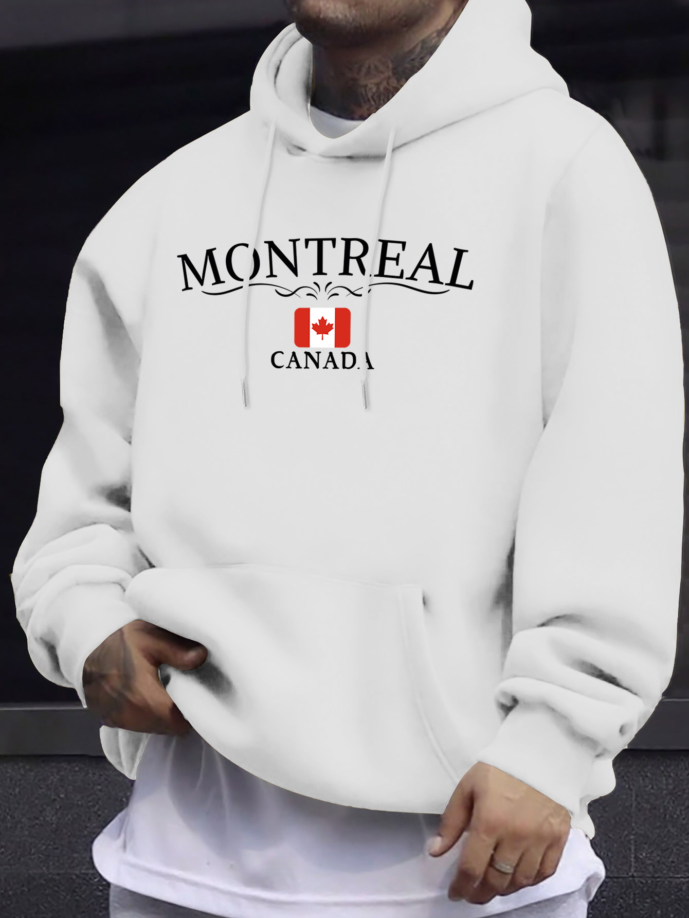Felpa stampata con lettera Mon - Winter Clothing Montreal recensione e prezzo