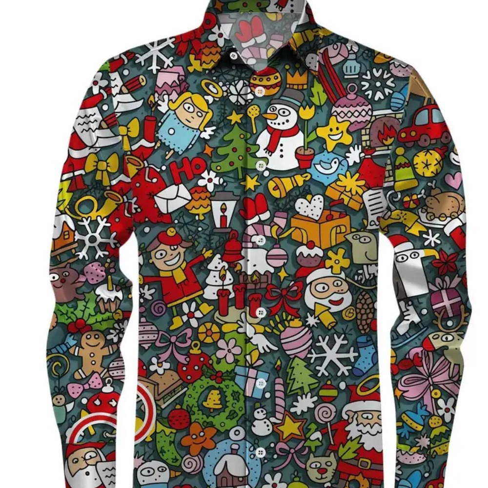 Camicia da uomo stampata natal - Winter Clothing Ideas recensione e prezzo