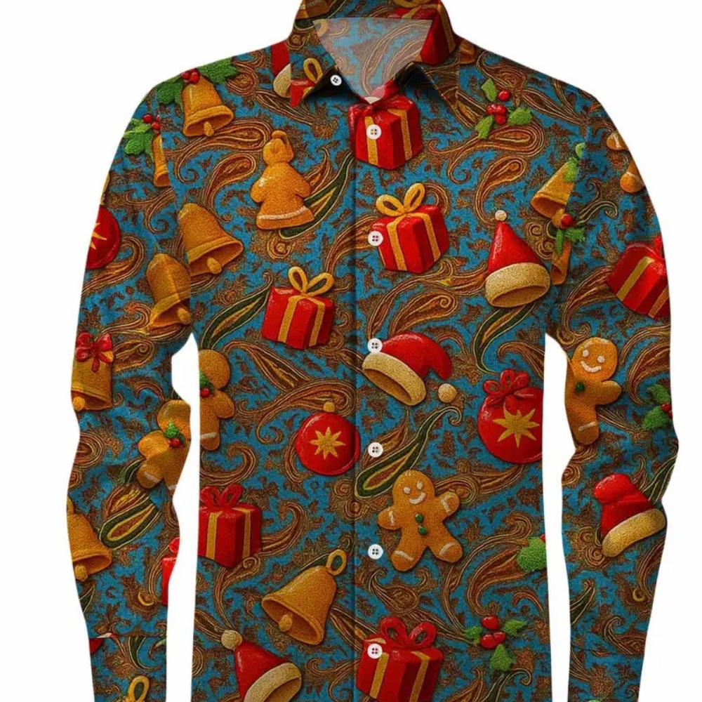 Camicia da uomo stampata natal - Winter Clothing Ideas recensione e prezzo