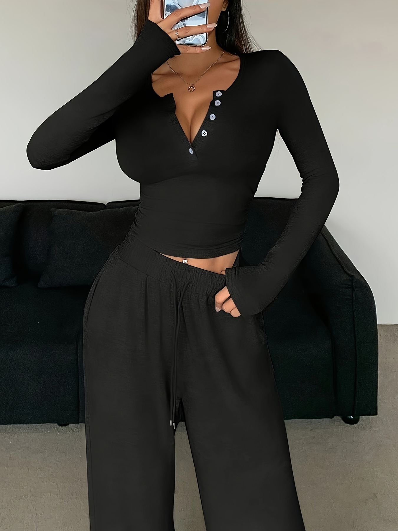 Set di pantaloni in tinta unit - Winter Clothing Deals recensione e prezzo